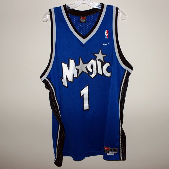 3/$188❤️vintage Tracy MCGRADY #1 Nike Orlando Magic blue jersey Made in Korea - Picture 1 of 9